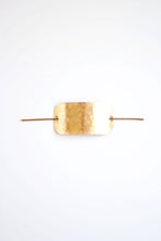 Load image into Gallery viewer, Hammered Bar Hair Clip | Brass Hair Slide Accessory | Hammered Hair Pin | Silver Hair Clip | Gold Hair Clip | Hair Accessories