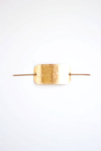 Hammered Bar Hair Clip | Brass Hair Slide Accessory | Hammered Hair Pin | Silver Hair Clip | Gold Hair Clip | Hair Accessories