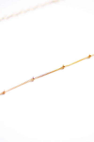 Satellite Beaded Choker Necklace | 14k Gold Fill | Sterling Silver | Layer Necklace | Fine Gold Choker | Layered Choker | Minimal Jewelry