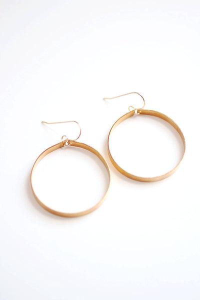 Sculptural Large Hoop Earrings | Large Hoops | Gold Hoops | Silver Hoops | Minimalist Earrings | Circle Earrings | Minimal Jewelry