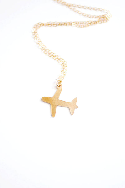Tiny Airplane Necklace | Plane Necklace | Travel Necklace | Travel Jewelry | Airplane Jewelry | Gold Airplane Necklace |  Silver Airplane