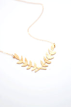 Load image into Gallery viewer, Laurel Wreath Necklace | Gold Laurel Necklace | Gold Branch Necklace | Silver Laurel Wreath Necklace | Bridesmaid Necklace | Silver Branch