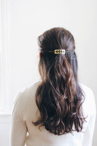 Flying Geese Hair Pin | Brass Hair Clip | Brass Hair Slide | Hair Barrette | Hair Accessories | Silver Hair Clip | Silver Hair Slide