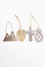 Load image into Gallery viewer, Cactus Ornament | Metal Ornament | Brass Ornament | Steel Ornament | Plant Ornament | Tree Ornament | Christmas Stocking Stuffer