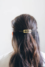 Load image into Gallery viewer, Flying Geese Hair Pin | Brass Hair Clip | Brass Hair Slide | Hair Barrette | Hair Accessories | Silver Hair Clip | Silver Hair Slide