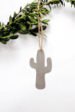 Load image into Gallery viewer, Cactus Ornament | Metal Ornament | Brass Ornament | Steel Ornament | Plant Ornament | Tree Ornament | Christmas Stocking Stuffer