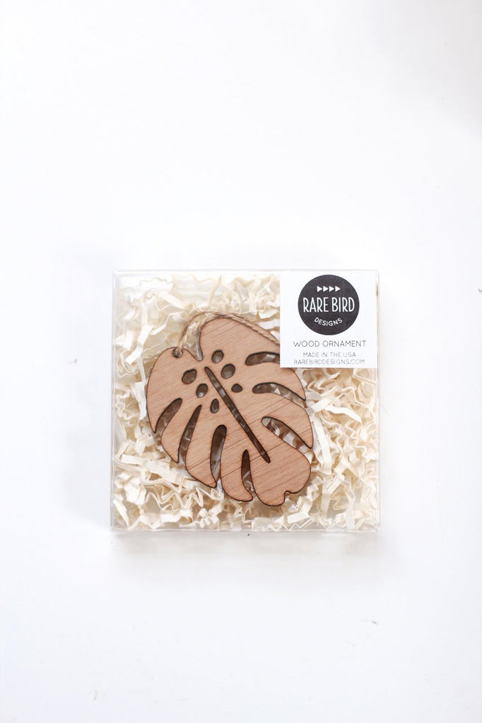 monstera ornament Monstera Leaf Ornament – Pauline Stanley Studio + Rare Bird Co