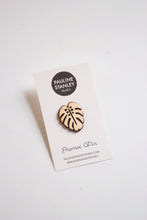 Load image into Gallery viewer, Monstera Enamel Pin | Monstera Pin | Monstera Leaf Pin | Leaf Lapel Pin | Leaf Enamel Pin | Nature Pin | Monstera Lapel | House Plant Pin