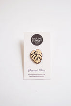 Load image into Gallery viewer, Monstera Enamel Pin | Monstera Pin | Monstera Leaf Pin | Leaf Lapel Pin | Leaf Enamel Pin | Nature Pin | Monstera Lapel | House Plant Pin