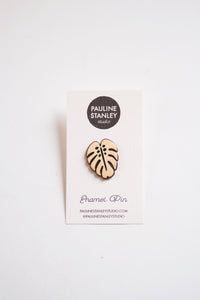 Monstera Enamel Pin | Monstera Pin | Monstera Leaf Pin | Leaf Lapel Pin | Leaf Enamel Pin | Nature Pin | Monstera Lapel | House Plant Pin