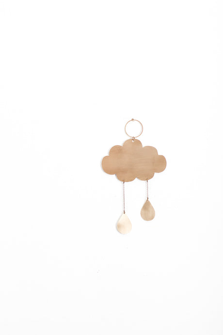 Rain Cloud Mini Wall Hanging | Copper Wall Hanging | Brass Wall Hanging | Wall Decor | Home Decor | Metal Wall Hanging | Nursery Wall Decor