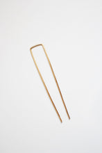 Load image into Gallery viewer, Square Brass Hair Pin | Brass Hair Clip | Brass Hair Stick | Brass Hair Fork | Brass Hair Accessories | Minimalist Hair