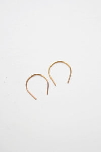 Mini Horseshoe Minimalist Wire Earrings