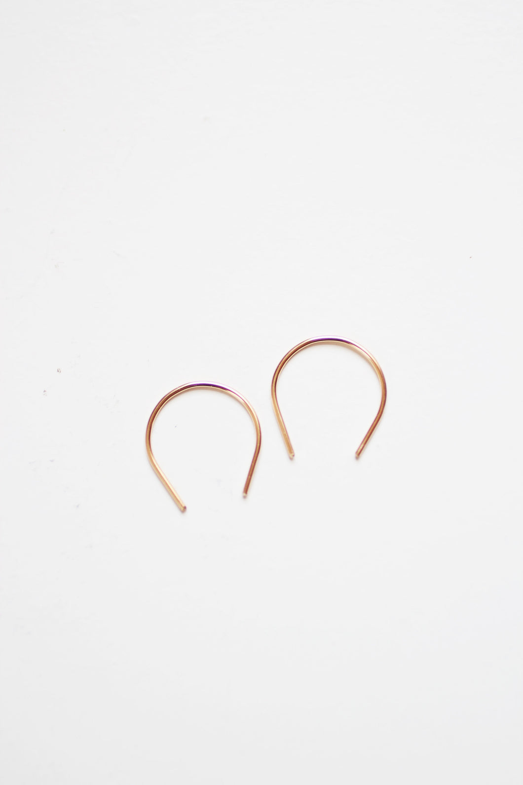 Mini Horseshoe Minimalist Wire Earrings