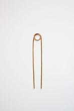 Load image into Gallery viewer, Loop Brass Hair Pin | Brass Hair Clip | Brass Hair Stick | Brass Hair Fork | Brass Hair Accessories | Minimalist Hair