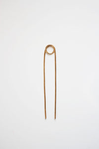 Loop Brass Hair Pin | Brass Hair Clip | Brass Hair Stick | Brass Hair Fork | Brass Hair Accessories | Minimalist Hair