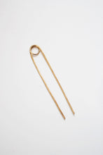 Load image into Gallery viewer, Loop Brass Hair Pin | Brass Hair Clip | Brass Hair Stick | Brass Hair Fork | Brass Hair Accessories | Minimalist Hair