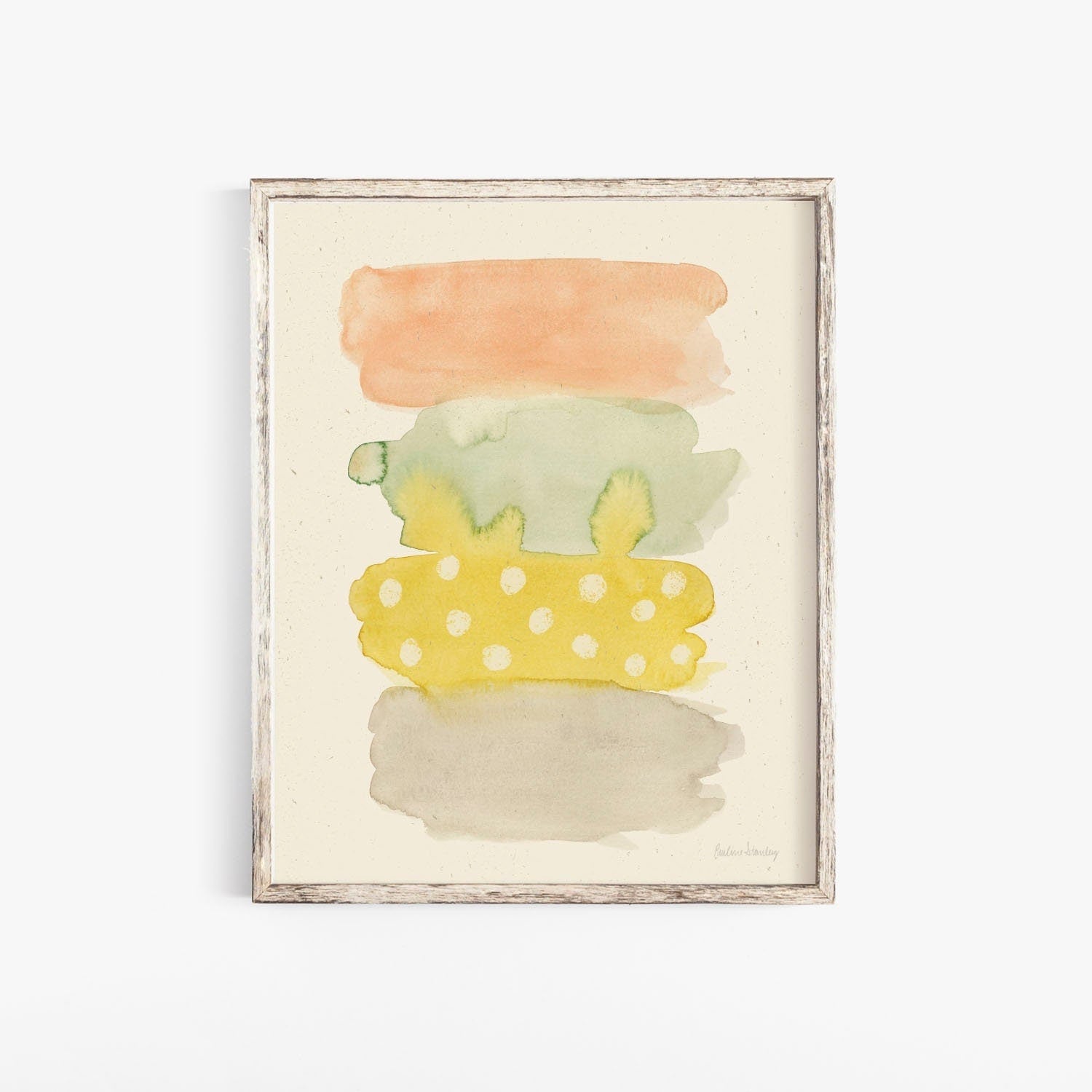 Pastel Swatches Wall Art Print