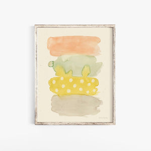 Pastel Swatches Wall Art Print