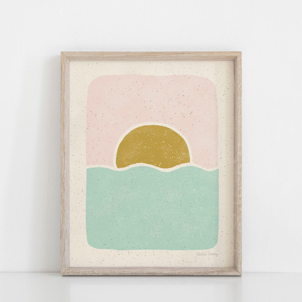 Pastel Sunrise Wall Art Print