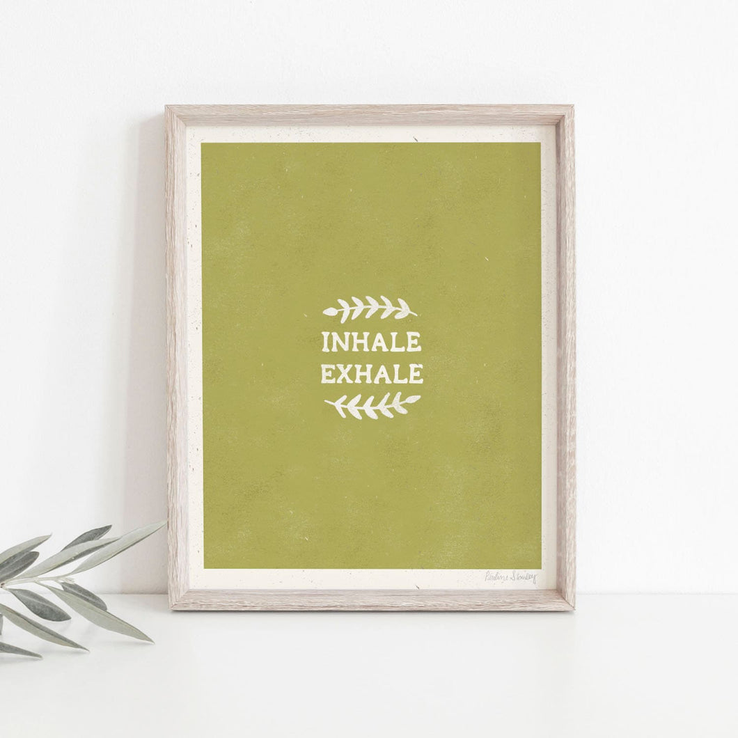 Inhale Exhale Wall Art Print