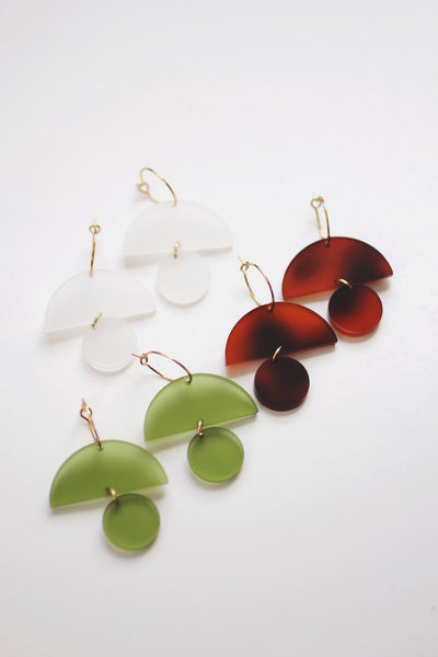 Totem Shape Acrylic Earrings | Totem Earrings | Geometric Earrings | Minimalist Earrings | Modern Jewelry | Acrylic Earrings