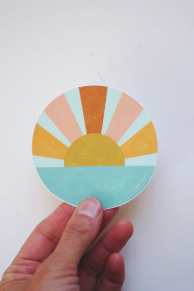 Sunbeam Sticker | Nature Sticker | Sun Sticker | Ocean Sticker | Vinyl Sticker | Water Bottle Sticker | Laptop Sticker Decal