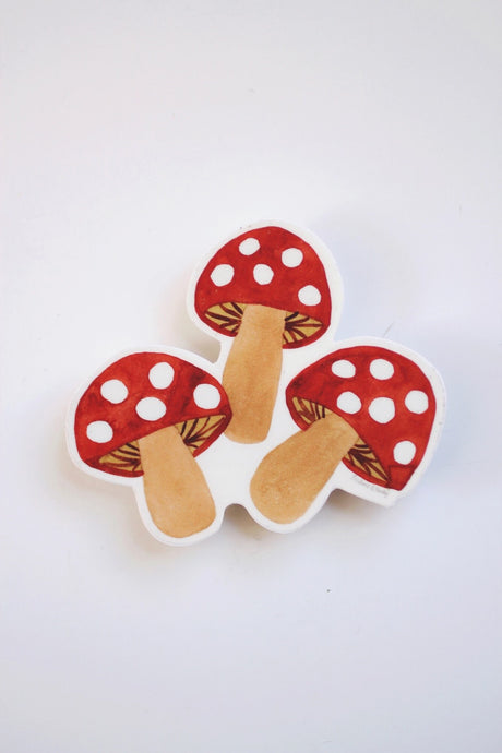 Mushroom Watercolor Vinyl Sticker | Nature Sticker | Mushroom Sticker | Vinyl Sticker | Water Bottle Sticker | Laptop Sticker Decal