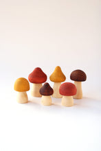 Load image into Gallery viewer, Wooden Mushroom Set | DIY Kit | Craft Kit | Mushroom Decor | Minimalist Decor | Nature Decor | Cottagecore Decor