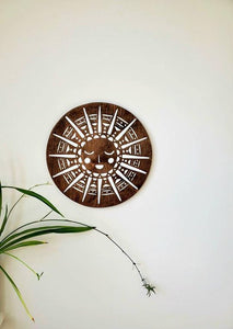 Sun Burst Wood Wall Art