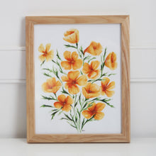 Load image into Gallery viewer, California Poppies Wall Art Print