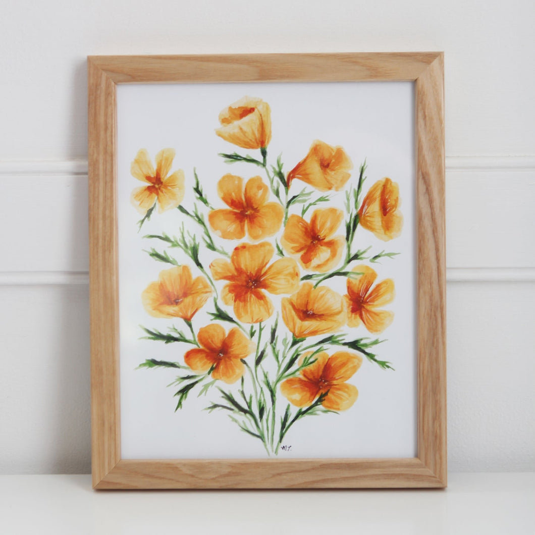 California Poppies Wall Art Print